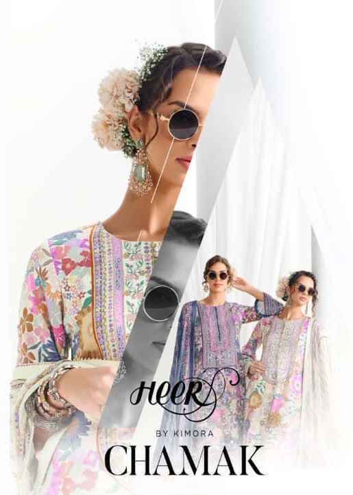 Kimora Heer Chamak Pashmina Dress Material Wholesale Price ( 6 Pcs Catalog )