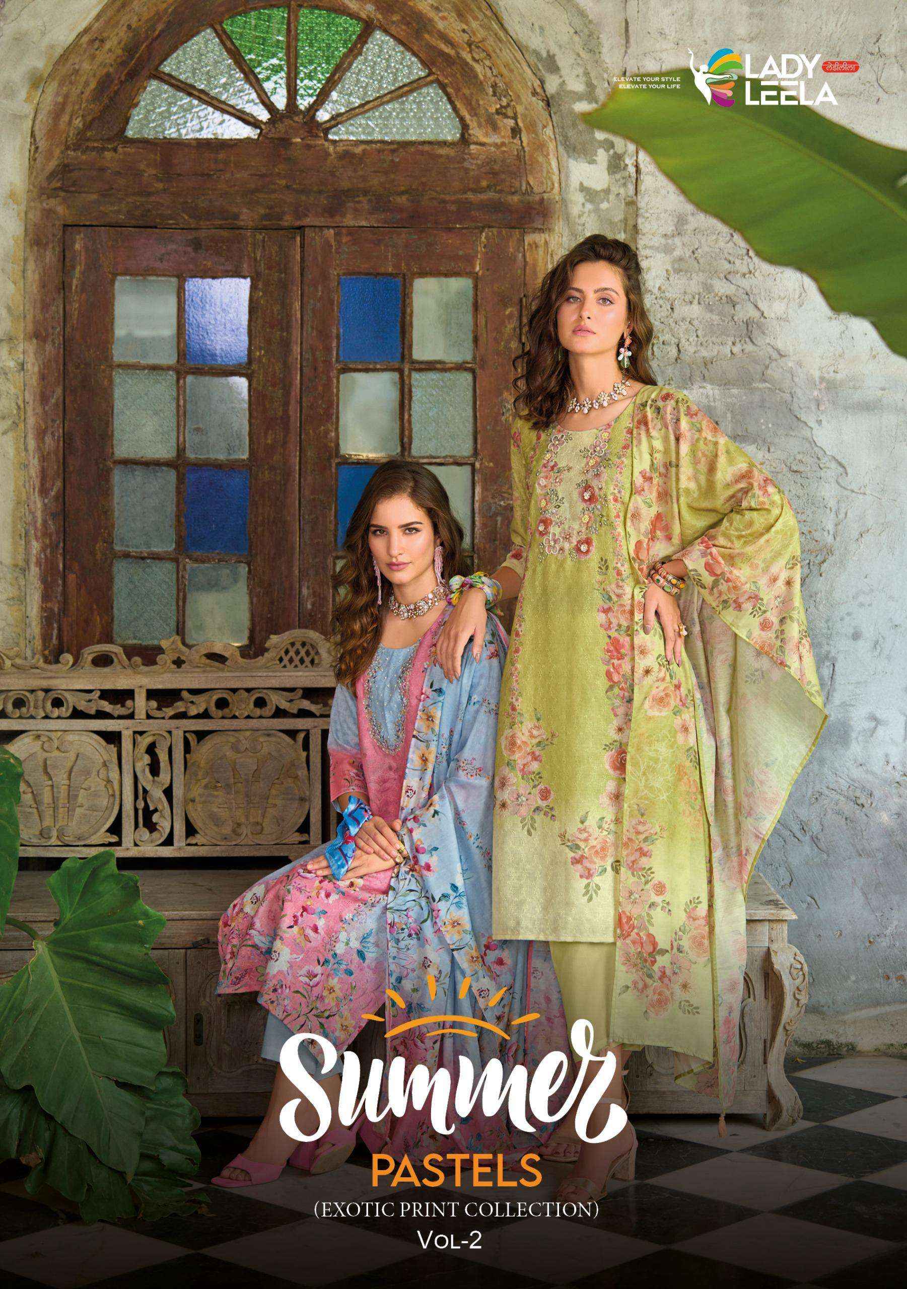 Lady Leela Summer Pastels Vol 2 Exclusive Readymade 3 Piece Suit Collection ( 6 Pcs Catalog )