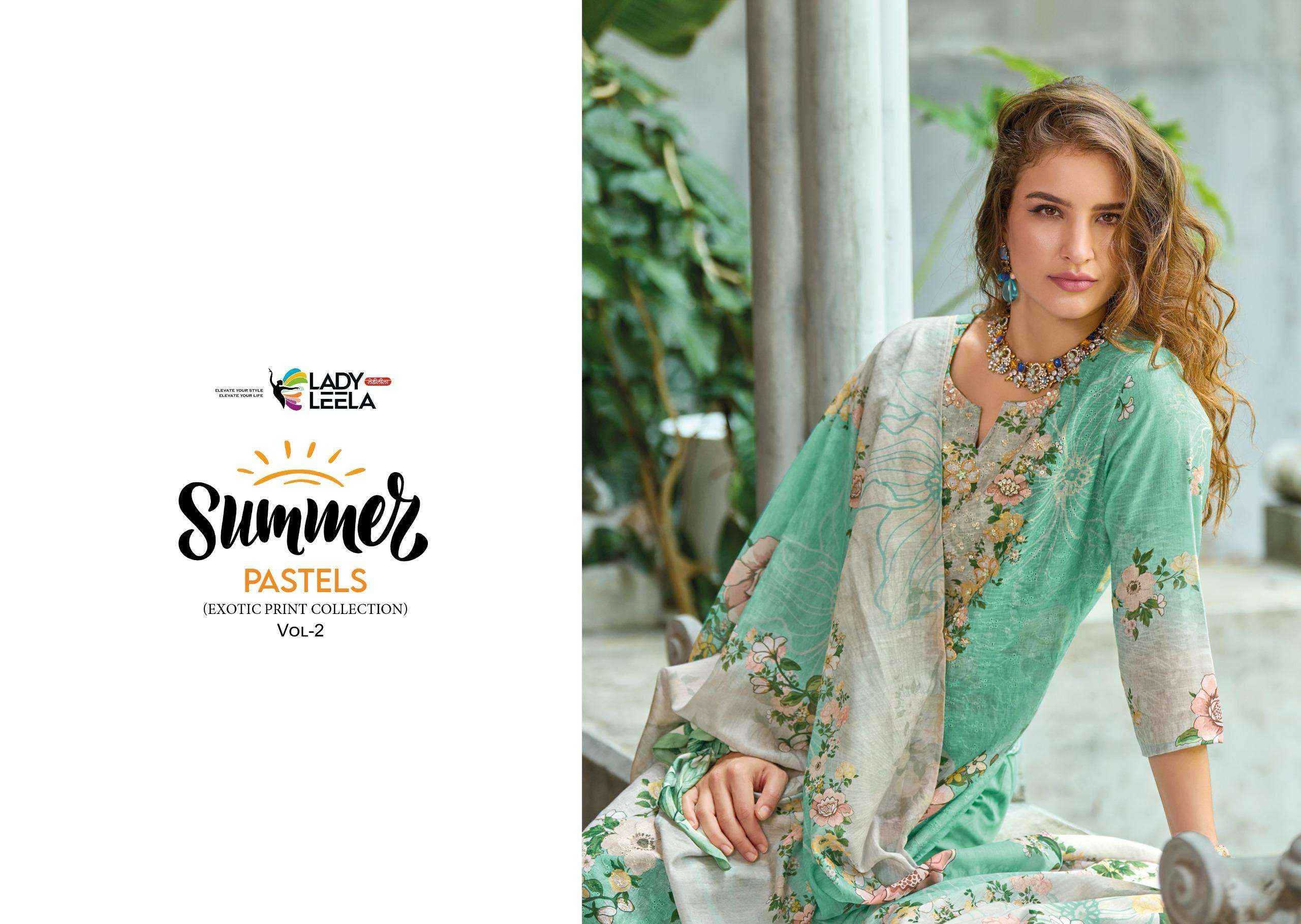 Lady Leela Summer Pastels Vol 2 Exclusive Readymade 3 Piece Suit Collection ( 6 Pcs Catalog )