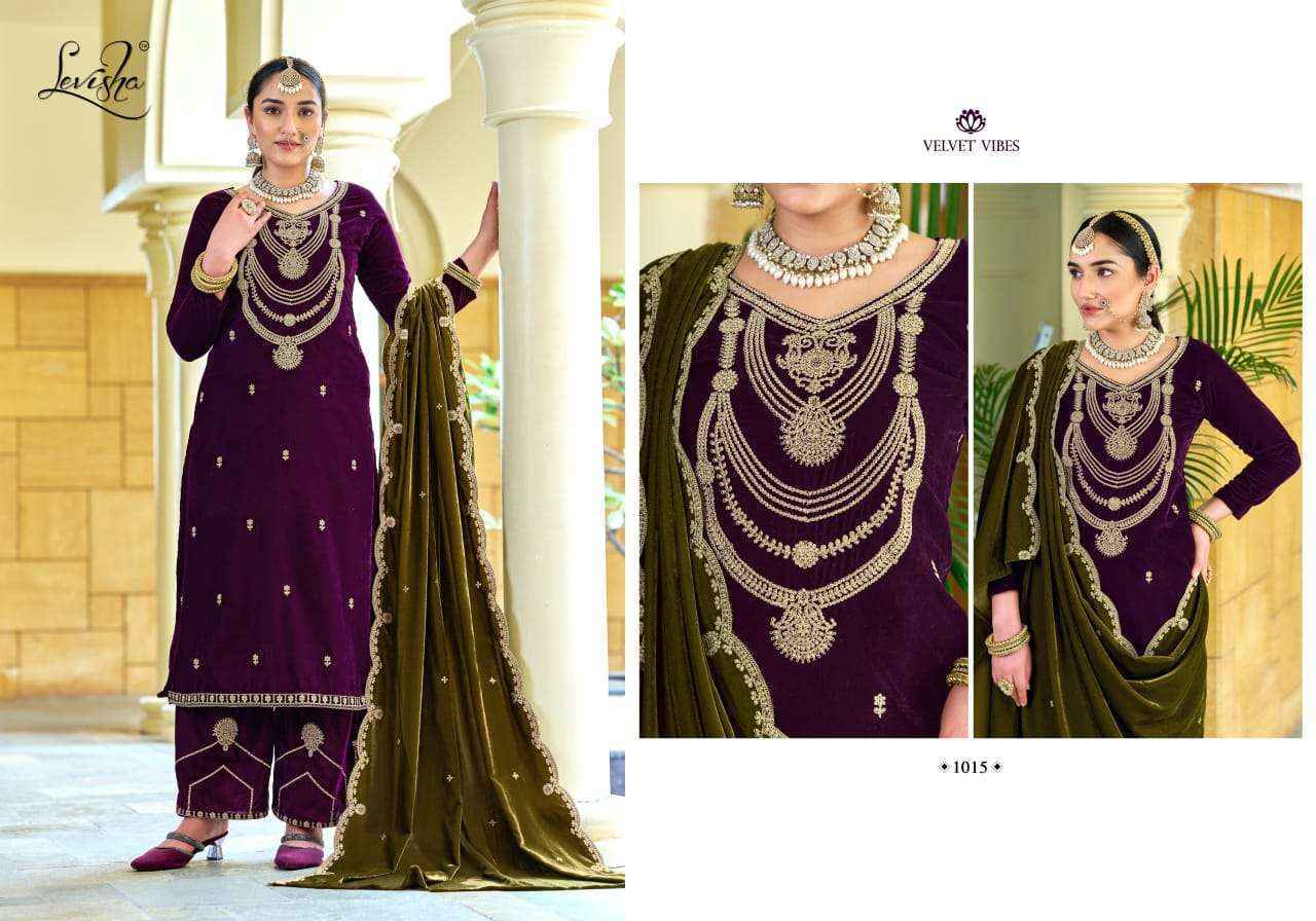 Levisha Riwaaz Vol 2 Velvet Dress Material Wholesale Market Surat ( 6 pcs Catalogue )