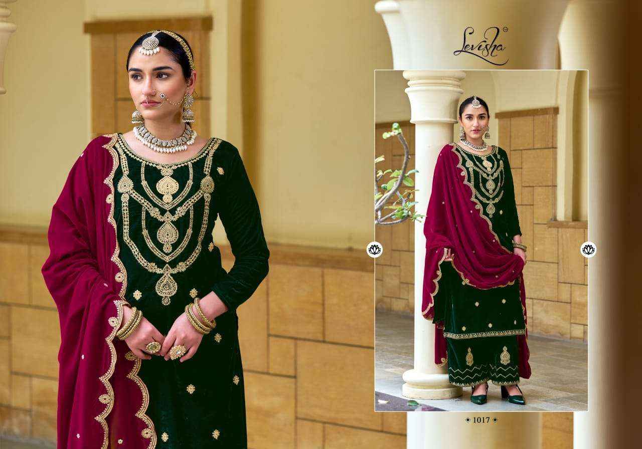 Levisha Riwaaz Vol 2 Velvet Dress Material Wholesale Market Surat ( 6 pcs Catalogue )