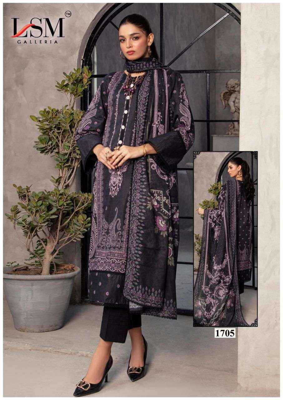 LSM Galleria Parian Dream Vol 17 Lawn Cotton Dress Material Collection ( 6 Pcs Catalog )