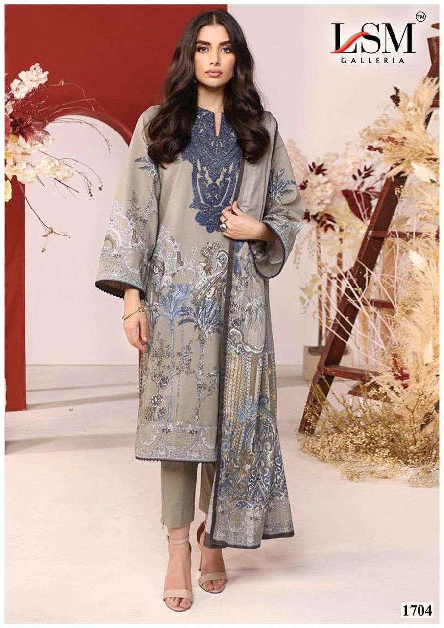 LSM Galleria Parian Dream Vol 17 Lawn Cotton Dress Material Collection ( 6 Pcs Catalog )