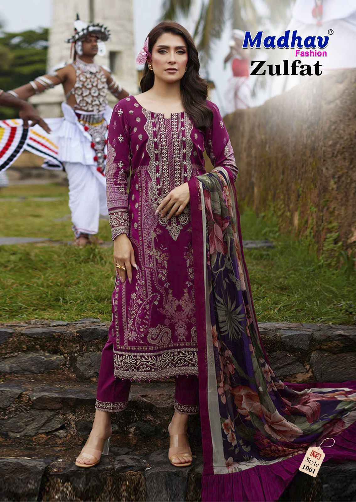 Madhav Fashion Zulfat Vol 1 Lawn Cotton Dress Material Wholesale Price ( 6 Pcs Catalog )