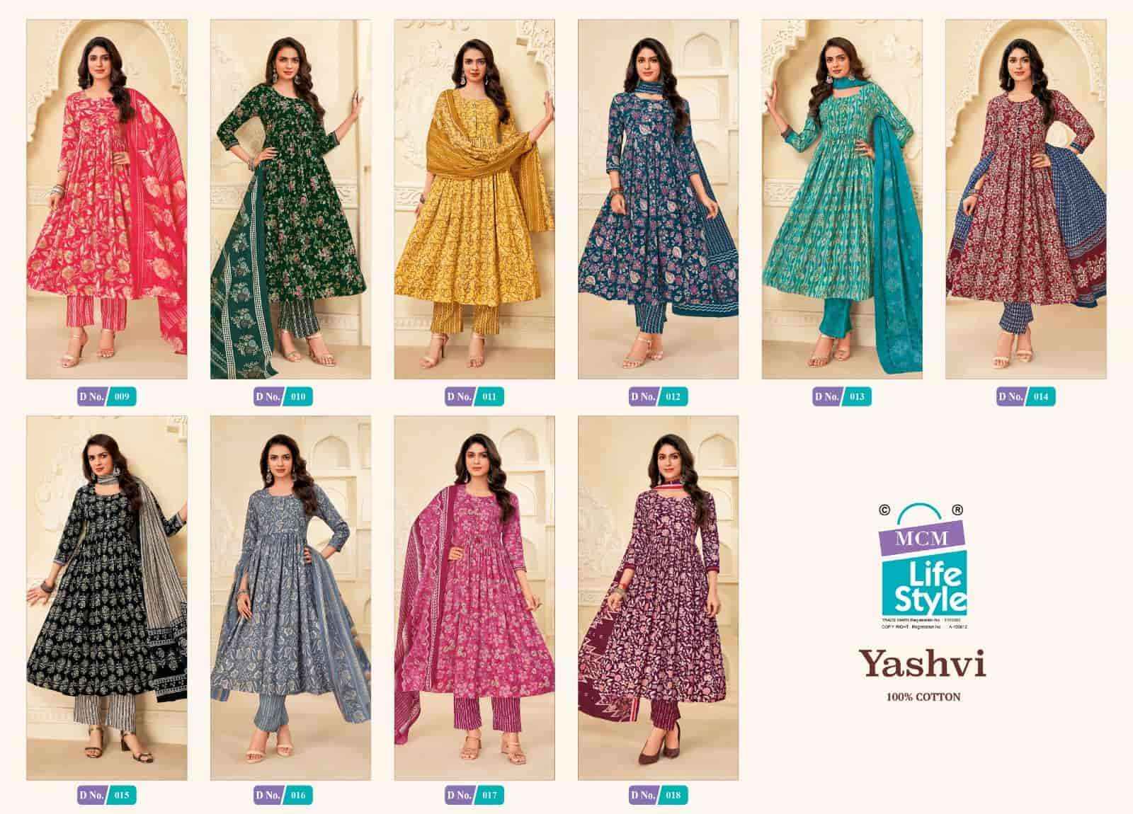 Mcm Lifestyle Yashvi Readymade Cotton 3 Piece Pair Collection ( 10 Pcs Catalog )