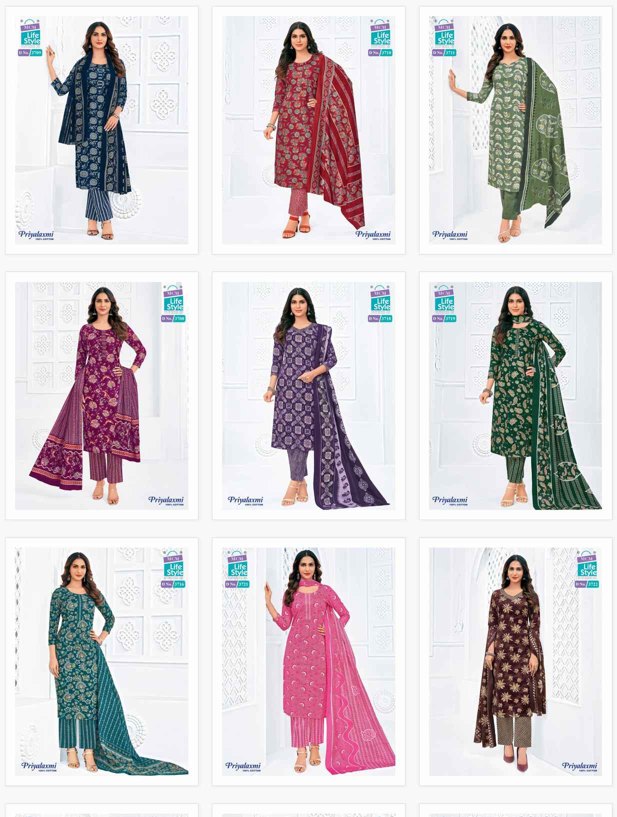 Mcm Priyalaxmi Vol 37 Cotton Printed Dress Material Wholesale Price ( 20 Pcs Catalog )