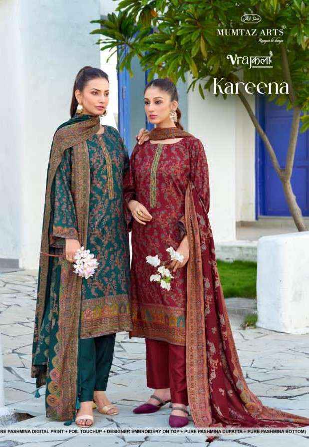 Mumtaz Arts Kareena Digital Printed Fancy Pashmina Dress Material Collection ( 4 Pcs Catalog )