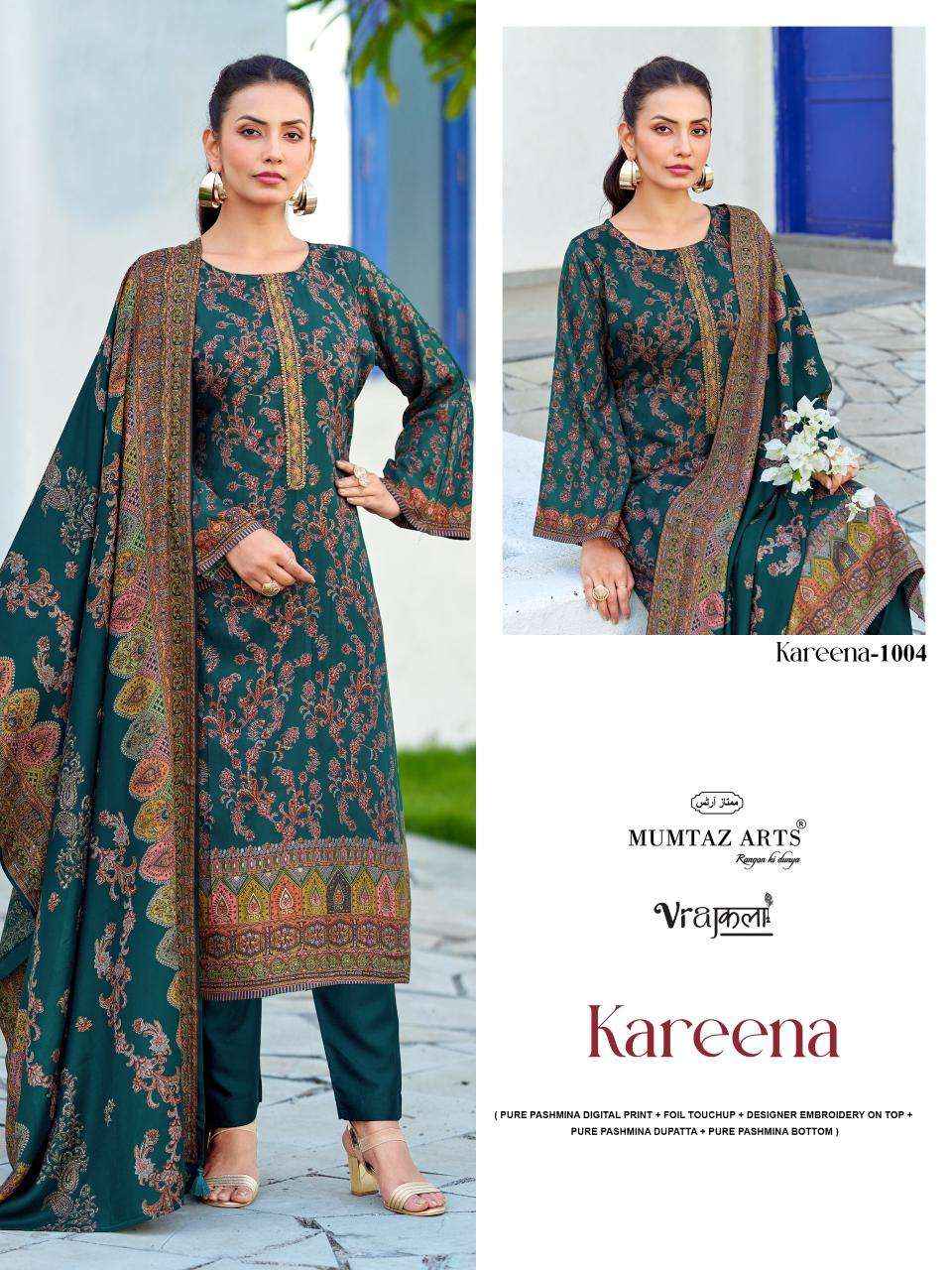 Mumtaz Arts Kareena Digital Printed Fancy Pashmina Dress Material Collection ( 4 Pcs Catalog )