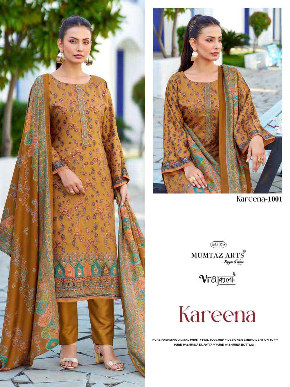 Mumtaz Arts Kareena Digital Printed Fancy Pashmina Dress Material Collection ( 4 Pcs Catalog )