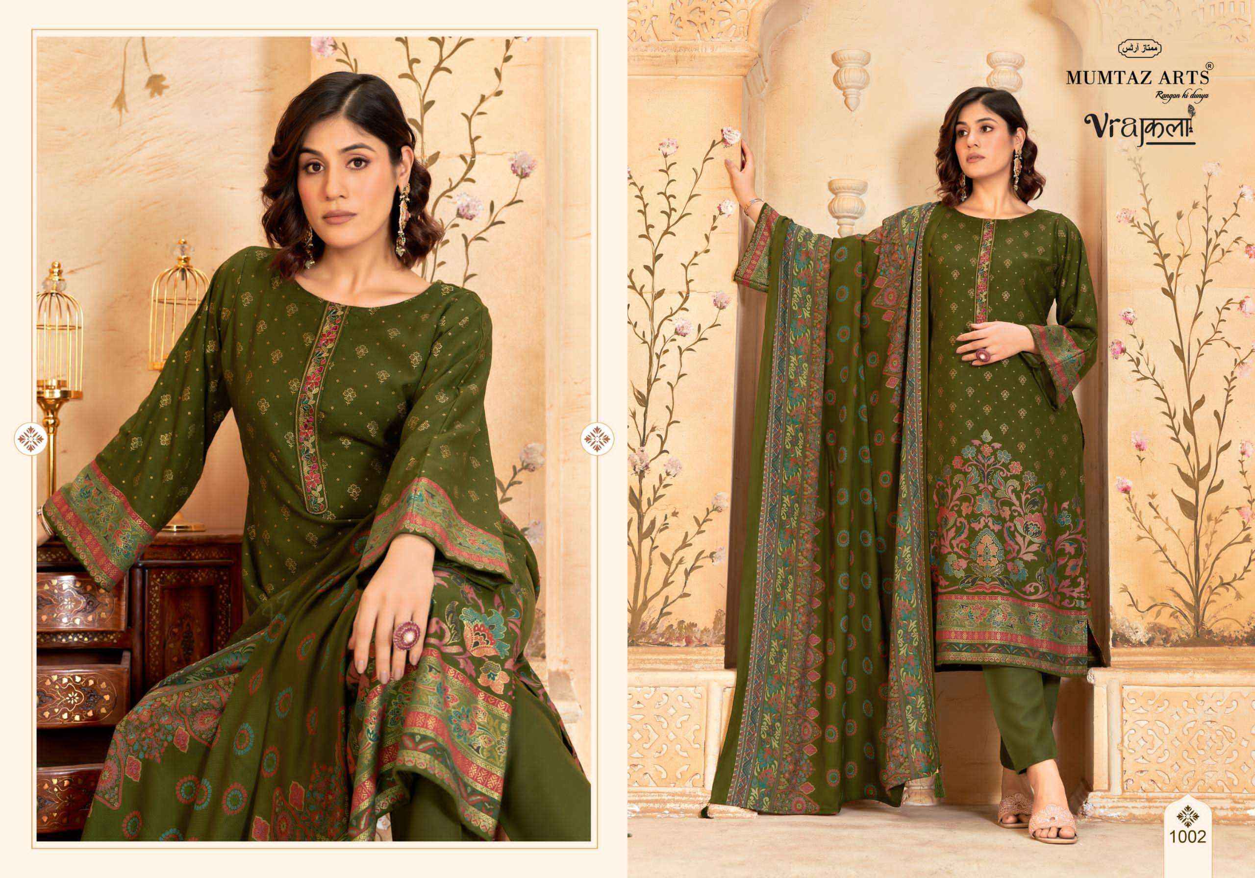 Mumtaz Arts Kimkhaab Pure Viscose Pashmina Dress Collection ( 5 Pcs Catalog )