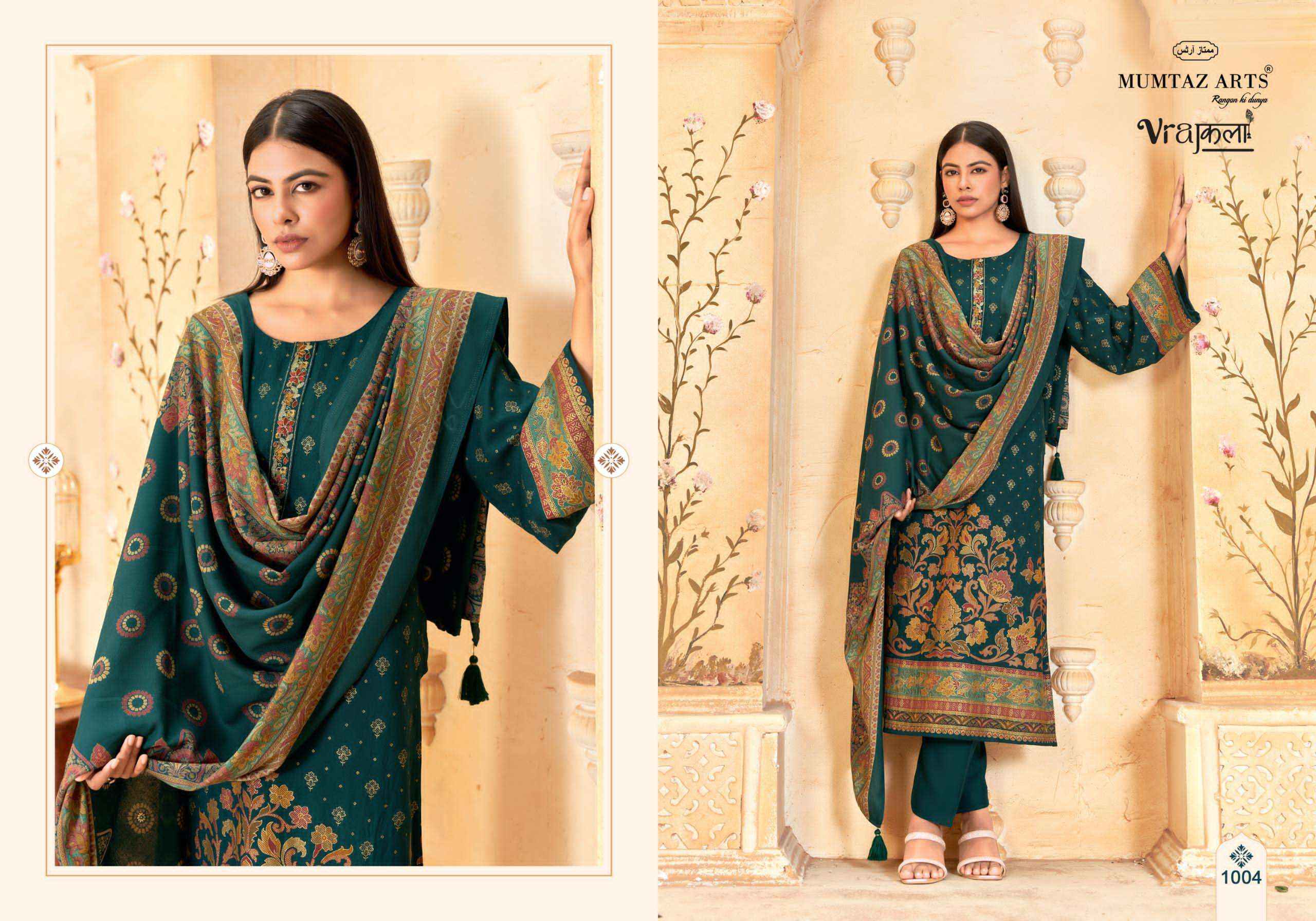 Mumtaz Arts Kimkhaab Pure Viscose Pashmina Dress Collection ( 5 Pcs Catalog )