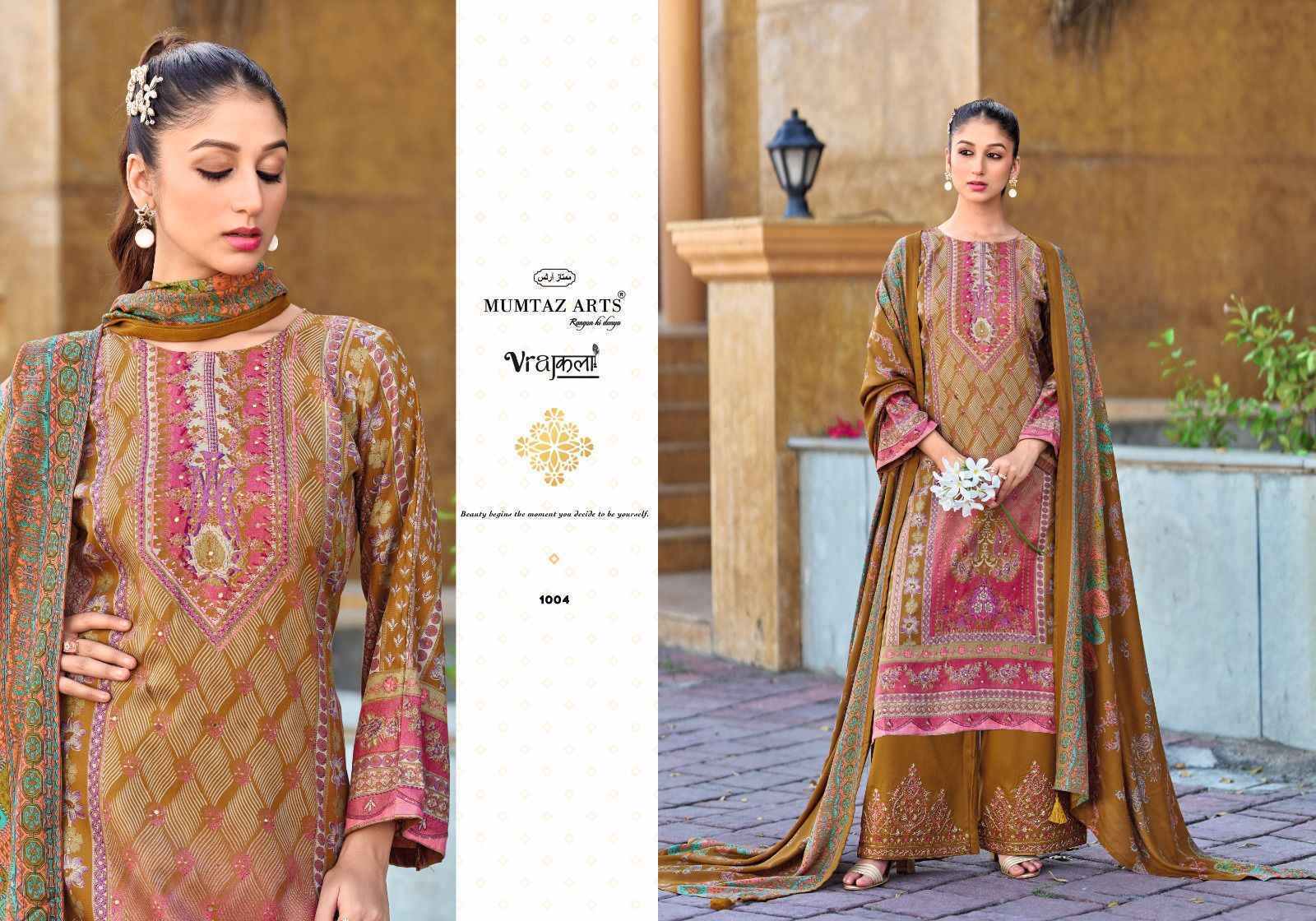 Mumtaz Arts Pearl Viscose Pashmina Dress Material Collection ( 4 Pcs Catalog )
