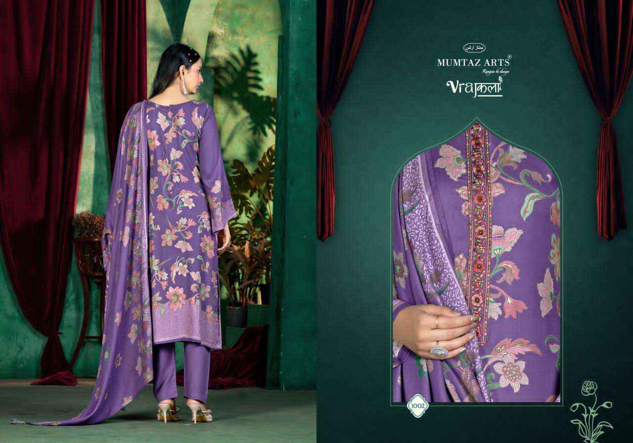 Mumtaz Arts Ruhyna Pure Viscose Pashmina Suit Catalog Suppliers