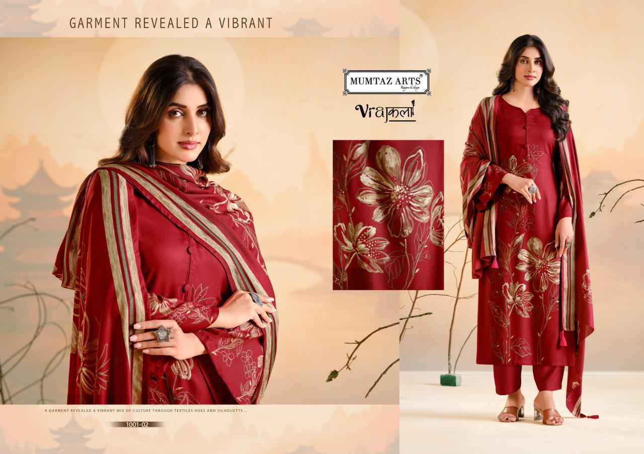 Mumtaz Arts Simran Vol 2 Viscose Pashmina Dress Material Collection ( 4 Pcs Catalog )