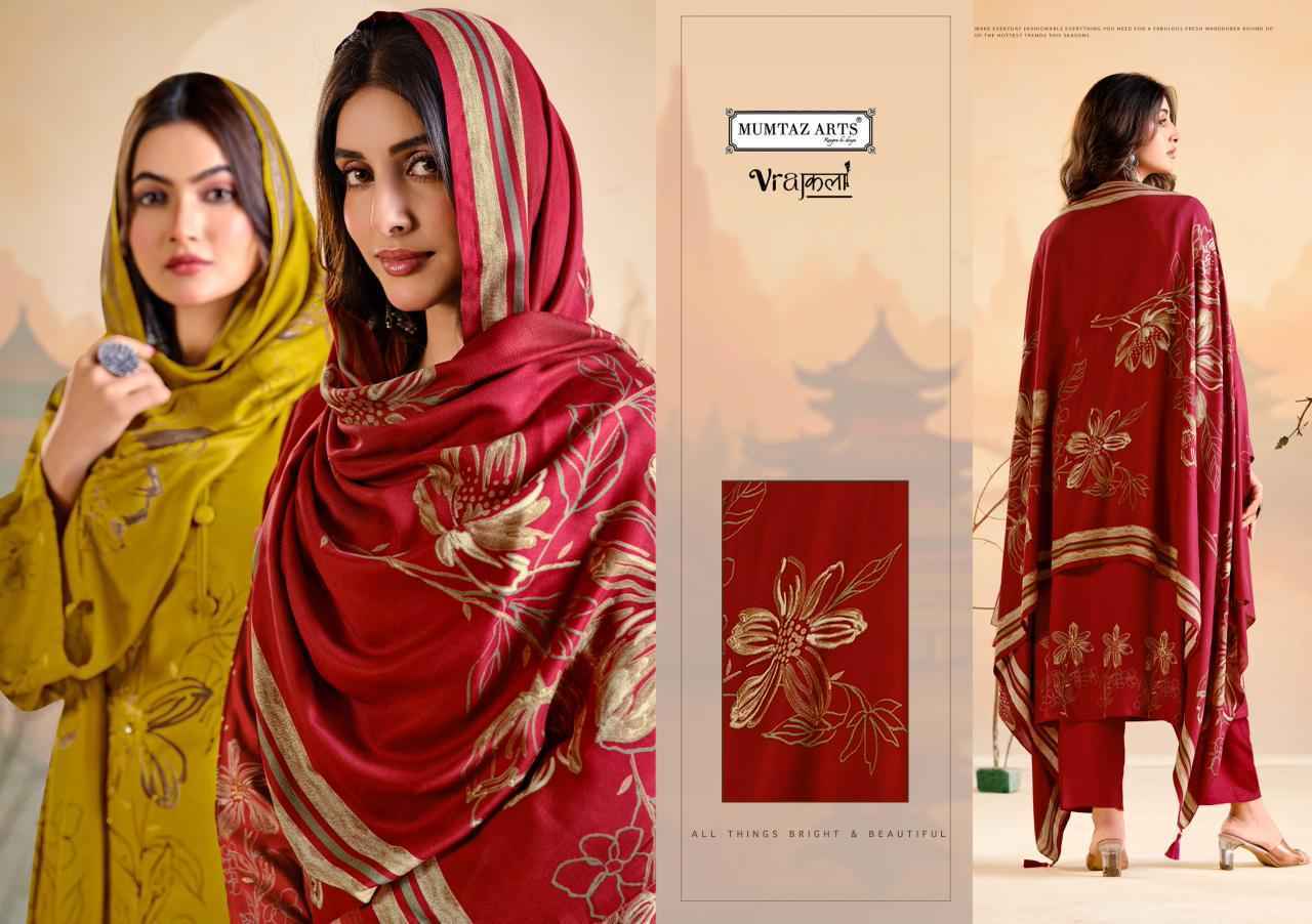 Mumtaz Arts Simran Vol 2 Viscose Pashmina Dress Material Collection ( 4 Pcs Catalog )