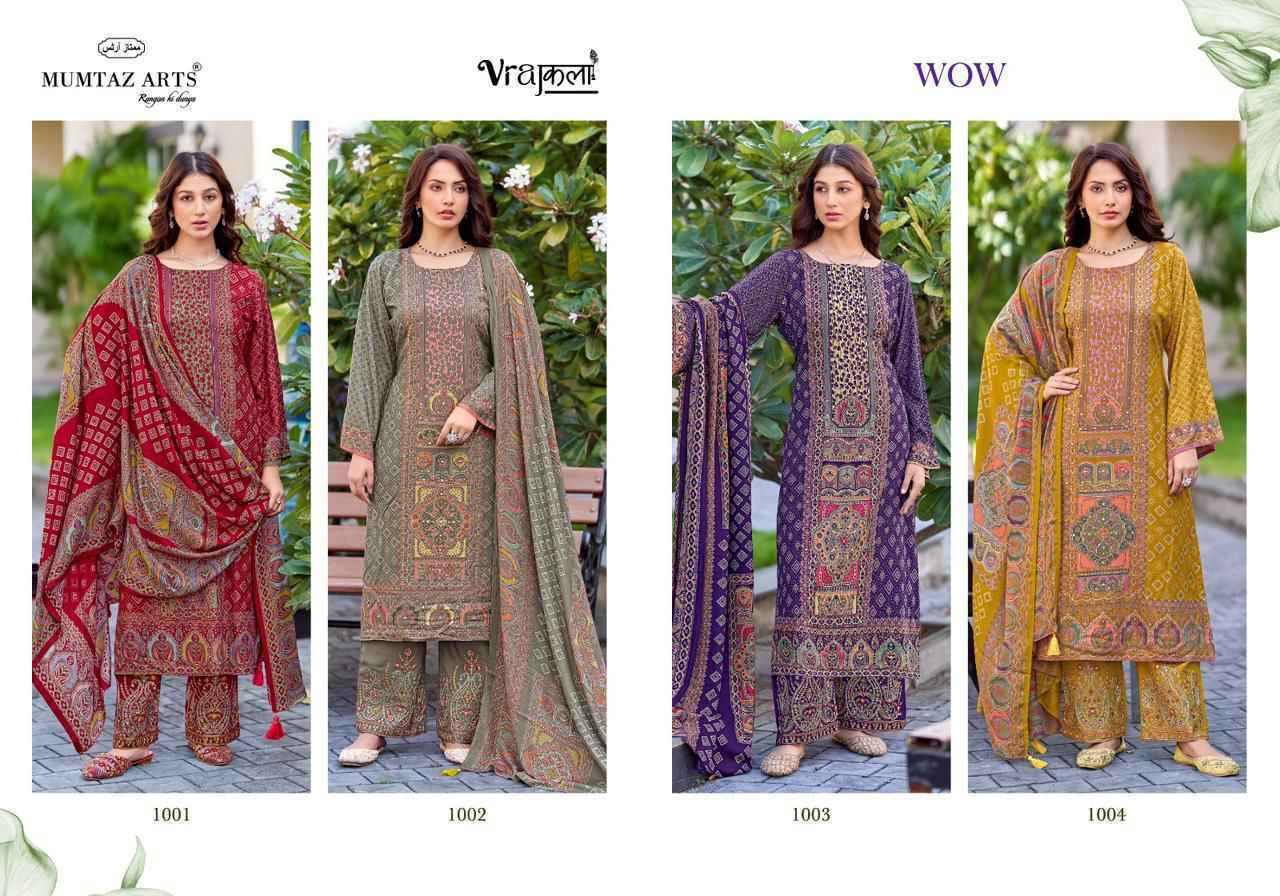 Mumtaz Arts Wow Viscose Pashmina Dress Material Collection ( 4 Pcs Catalog )