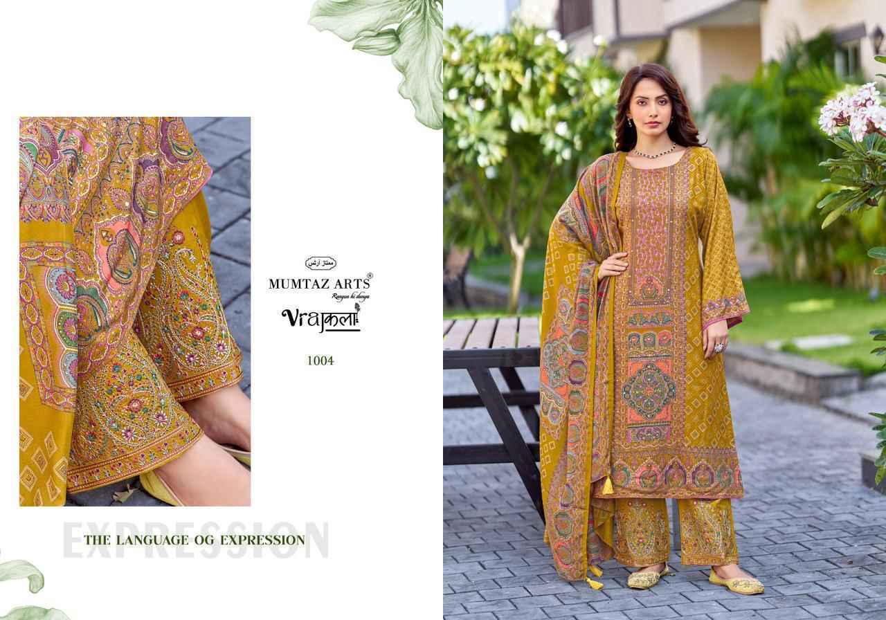 Mumtaz Arts Wow Viscose Pashmina Dress Material Collection ( 4 Pcs Catalog )