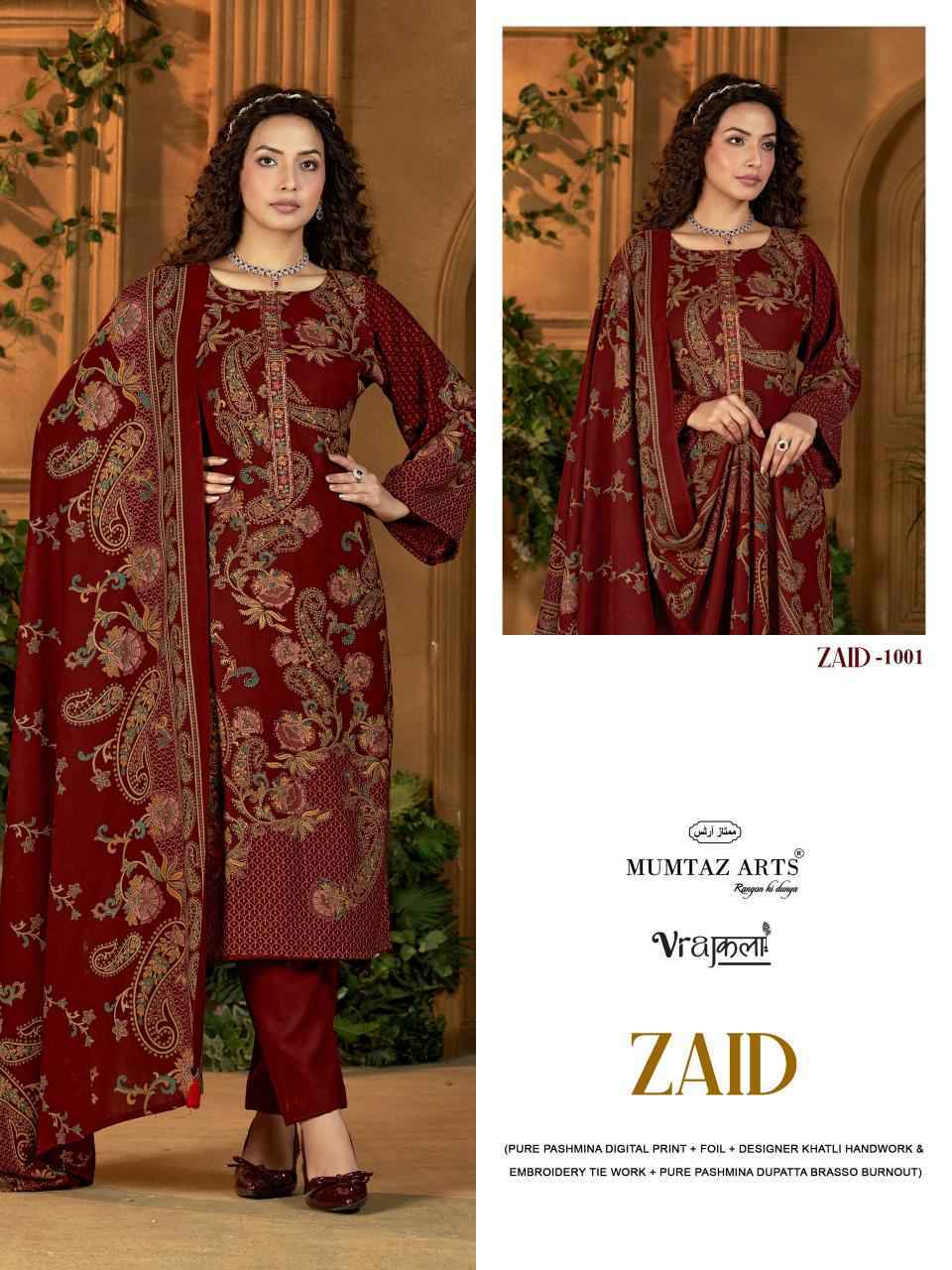 Mumtaz Arts Zaid Viscose Pashmina Dress Material Wholesale Price ( 4 Pcs Catalog )