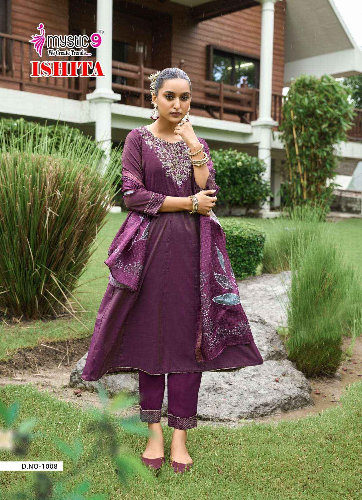 Mystic 9 Ishita Vol 1 Anarkali Style Premium Designs Collection ( 8 Pcs Catalog )