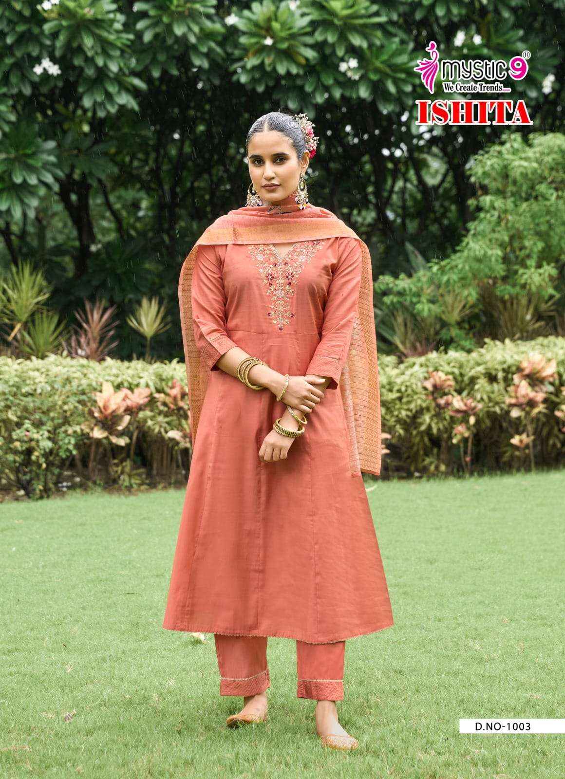 Mystic 9 Ishita Vol 1 Anarkali Style Premium Designs Collection ( 8 Pcs Catalog )