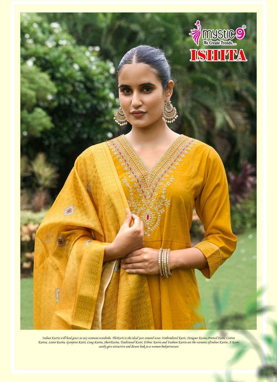 Mystic 9 Ishita Vol 1 Anarkali Style Premium Designs Collection ( 8 Pcs Catalog )