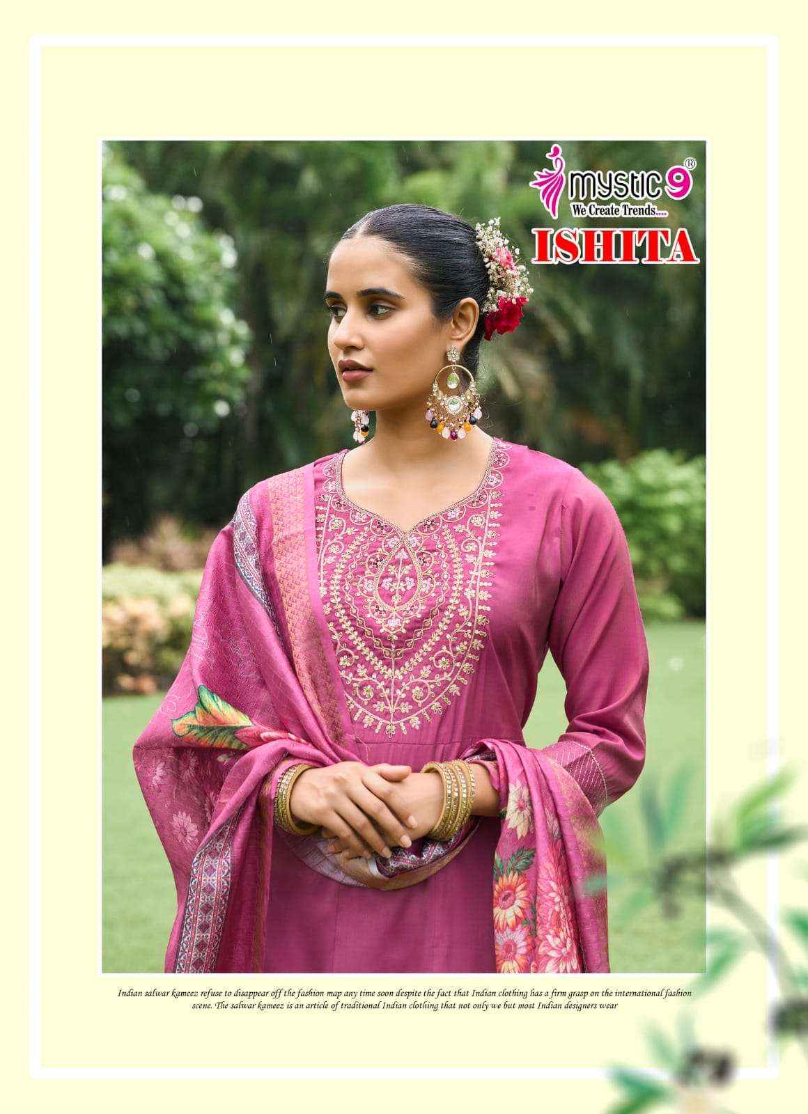 Mystic 9 Ishita Vol 1 Anarkali Style Premium Designs Collection ( 8 Pcs Catalog )