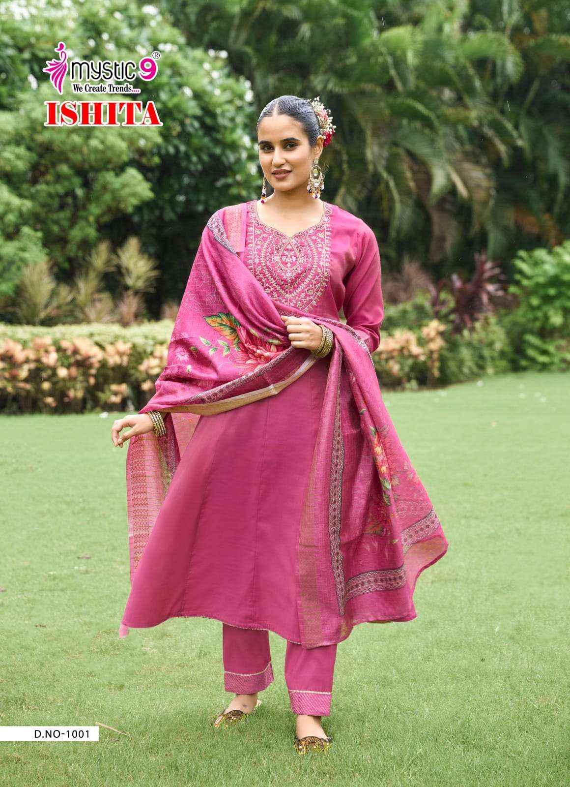 Mystic 9 Ishita Vol 1 Anarkali Style Premium Designs Collection ( 8 Pcs Catalog )