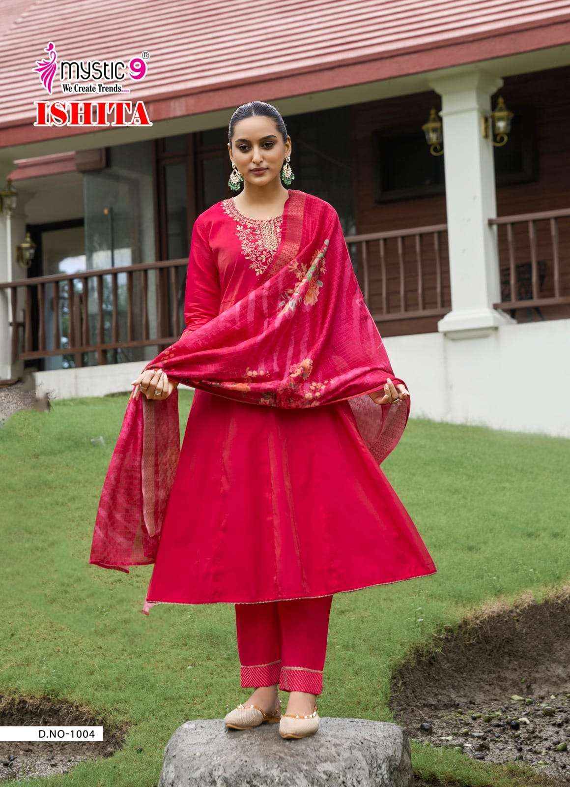 Mystic 9 Ishita Vol 1 Anarkali Style Premium Designs Collection ( 8 Pcs Catalog )