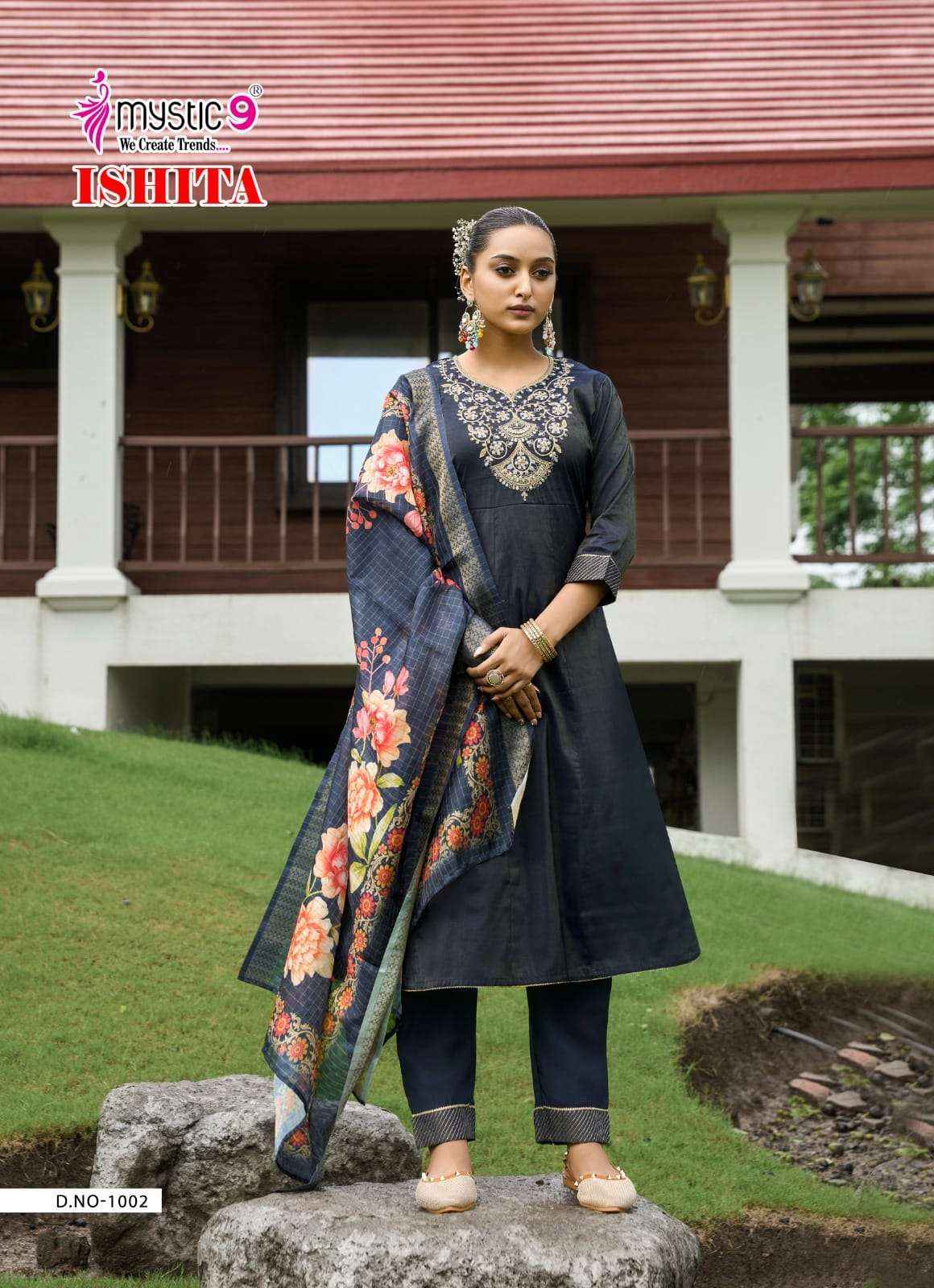 Mystic 9 Ishita Vol 1 Anarkali Style Premium Designs Collection ( 8 Pcs Catalog )