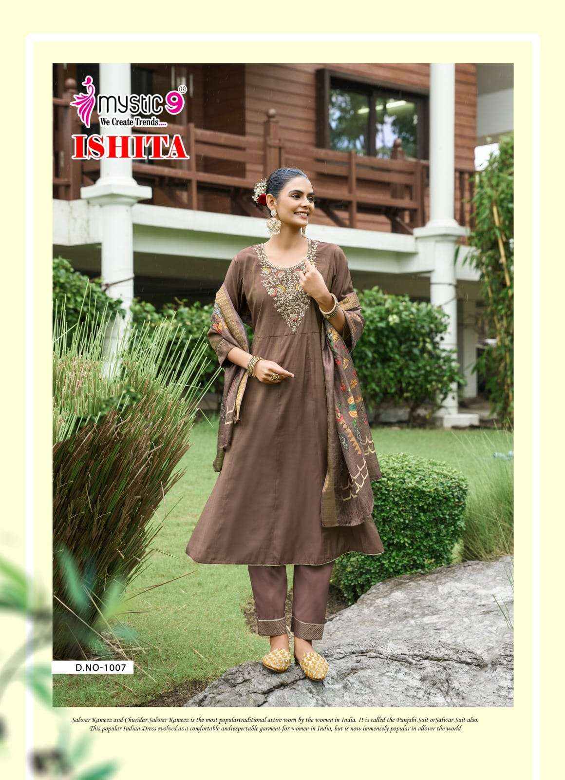 Mystic 9 Ishita Vol 1 Anarkali Style Premium Designs Collection ( 8 Pcs Catalog )