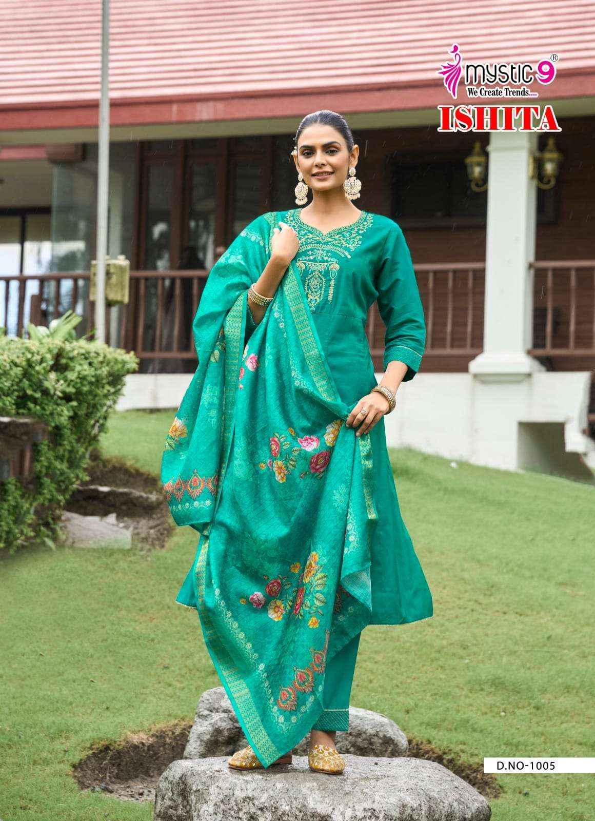Mystic 9 Ishita Vol 1 Anarkali Style Premium Designs Collection ( 8 Pcs Catalog )