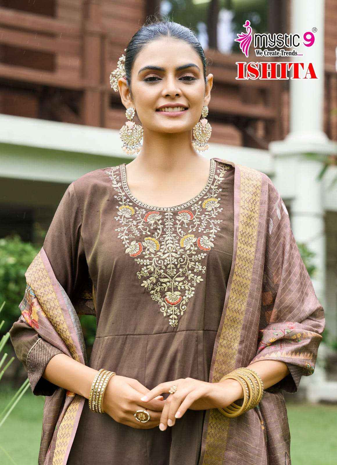 Mystic 9 Ishita Vol 1 Anarkali Style Premium Designs Collection ( 8 Pcs Catalog )