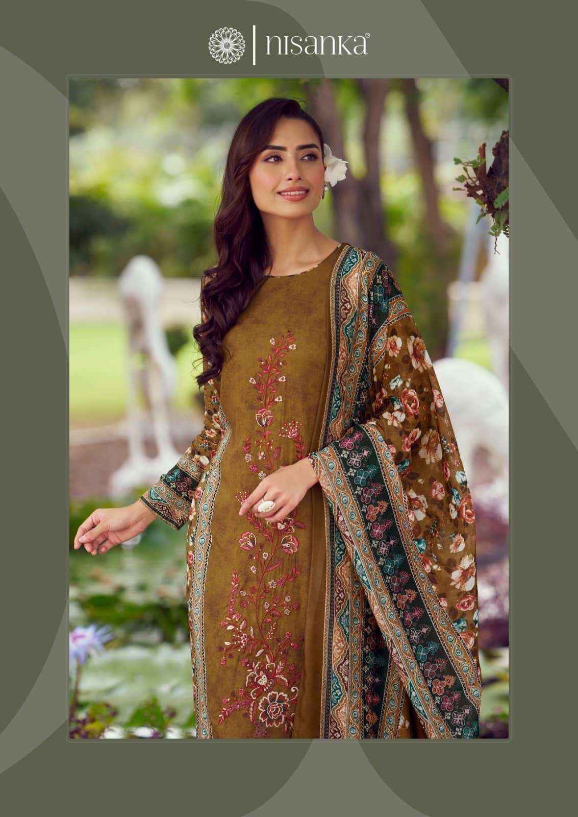Nisanka Cashmere Vol 3 Fancy Ladies Dress Material Wholesale Price ( 6 Pcs Catalog )