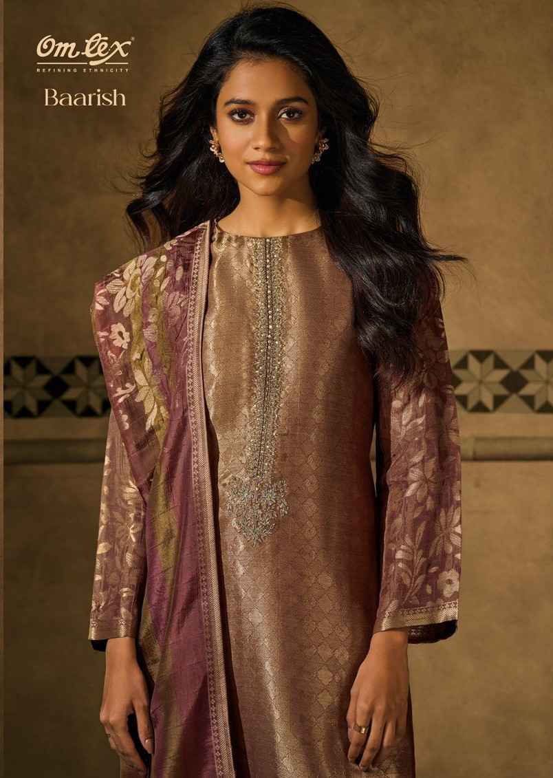 Omtex Baarish Karin Jacquared Dress Material 3 Pc Catalouge