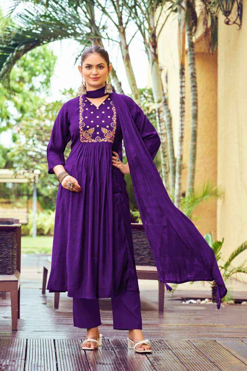 Ossm Gulmohar Premium Designs Kurti Pant Dupatta Set Collection ( 6 Pcs Catalog )