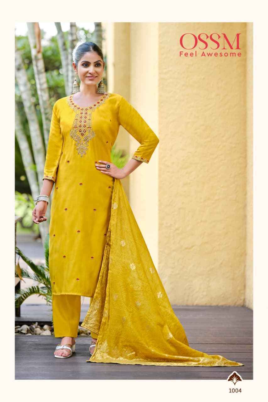 Ossm Heer Roman Silk Kurti Combo 6 pcs Catalogue