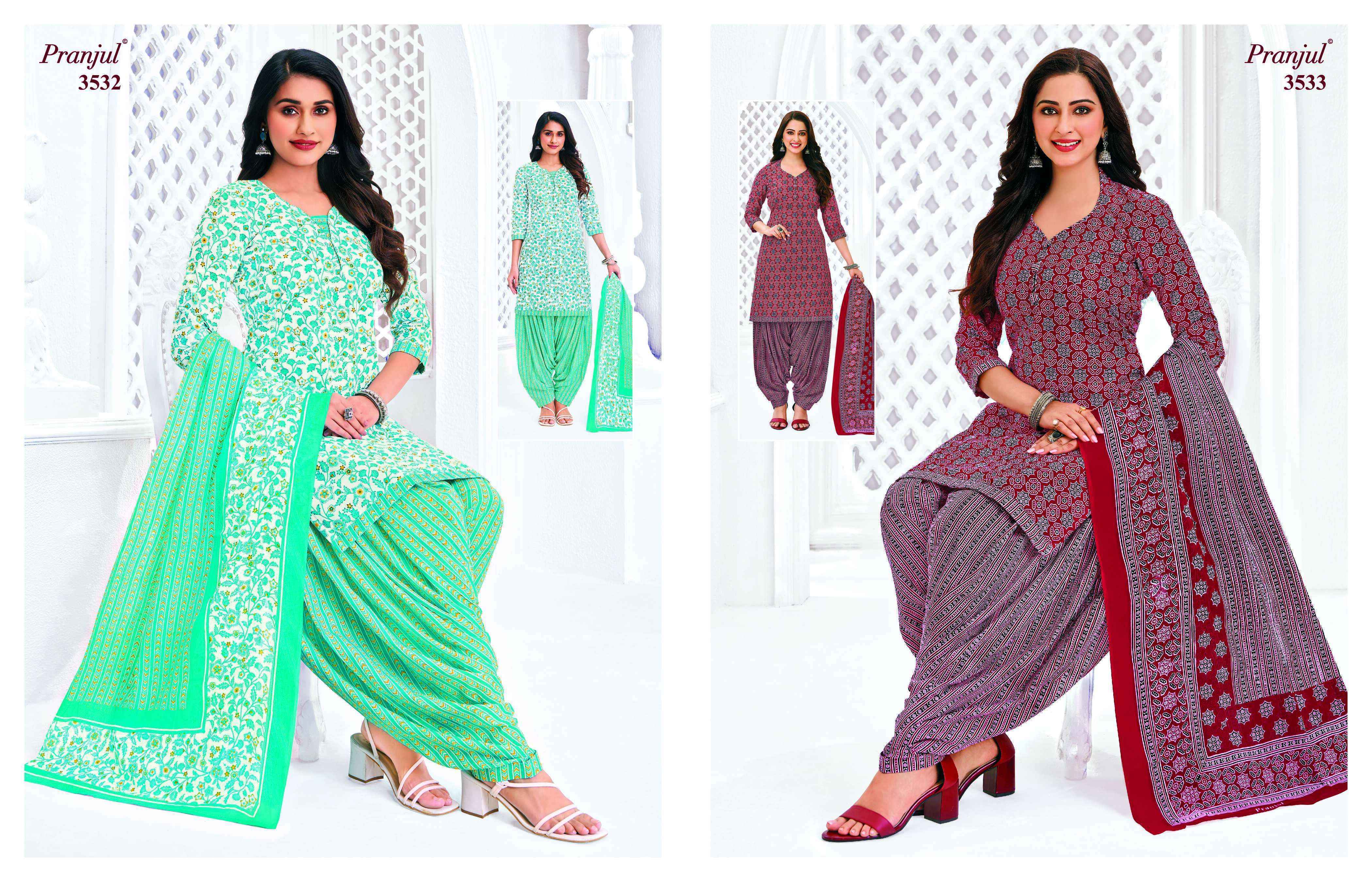 Pranjul Priyanshi Vol 35 Readymade Cotton Dress Collection ( 36 Pcs Catalog )
