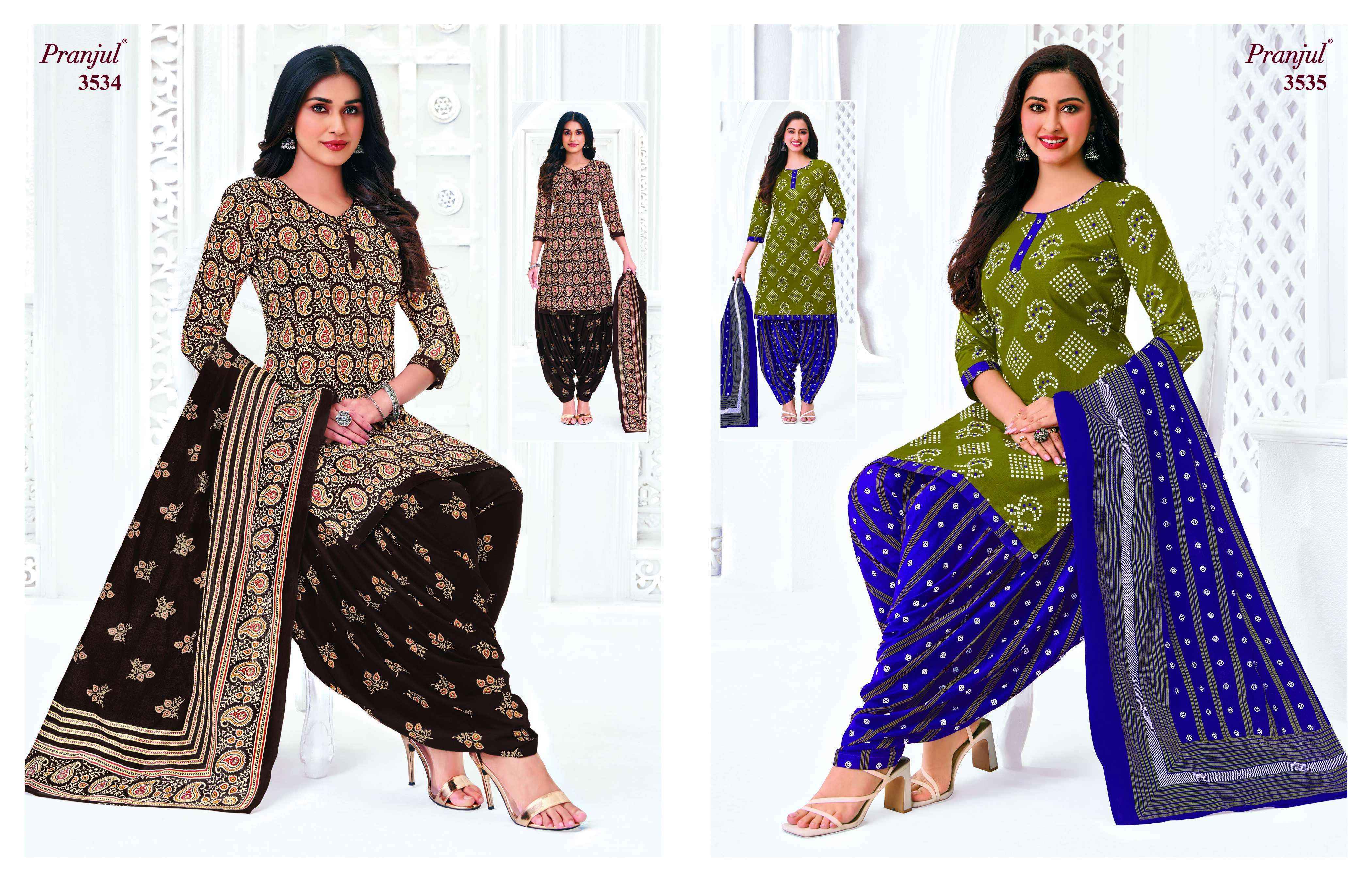 Pranjul Priyanshi Vol 35 Readymade Cotton Dress Collection ( 36 Pcs Catalog )