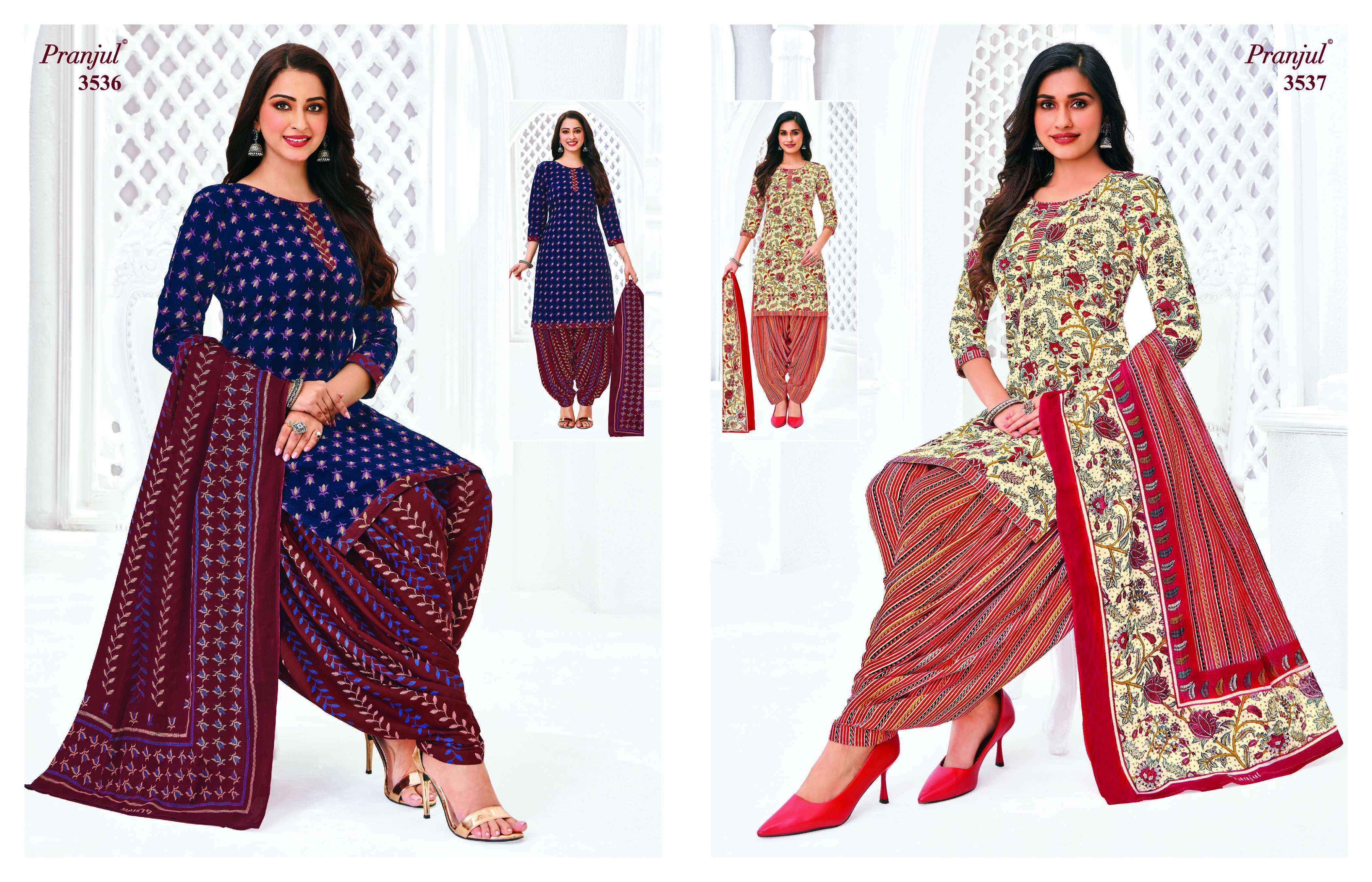 Pranjul Priyanshi Vol 35 Readymade Cotton Dress Collection ( 36 Pcs Catalog )