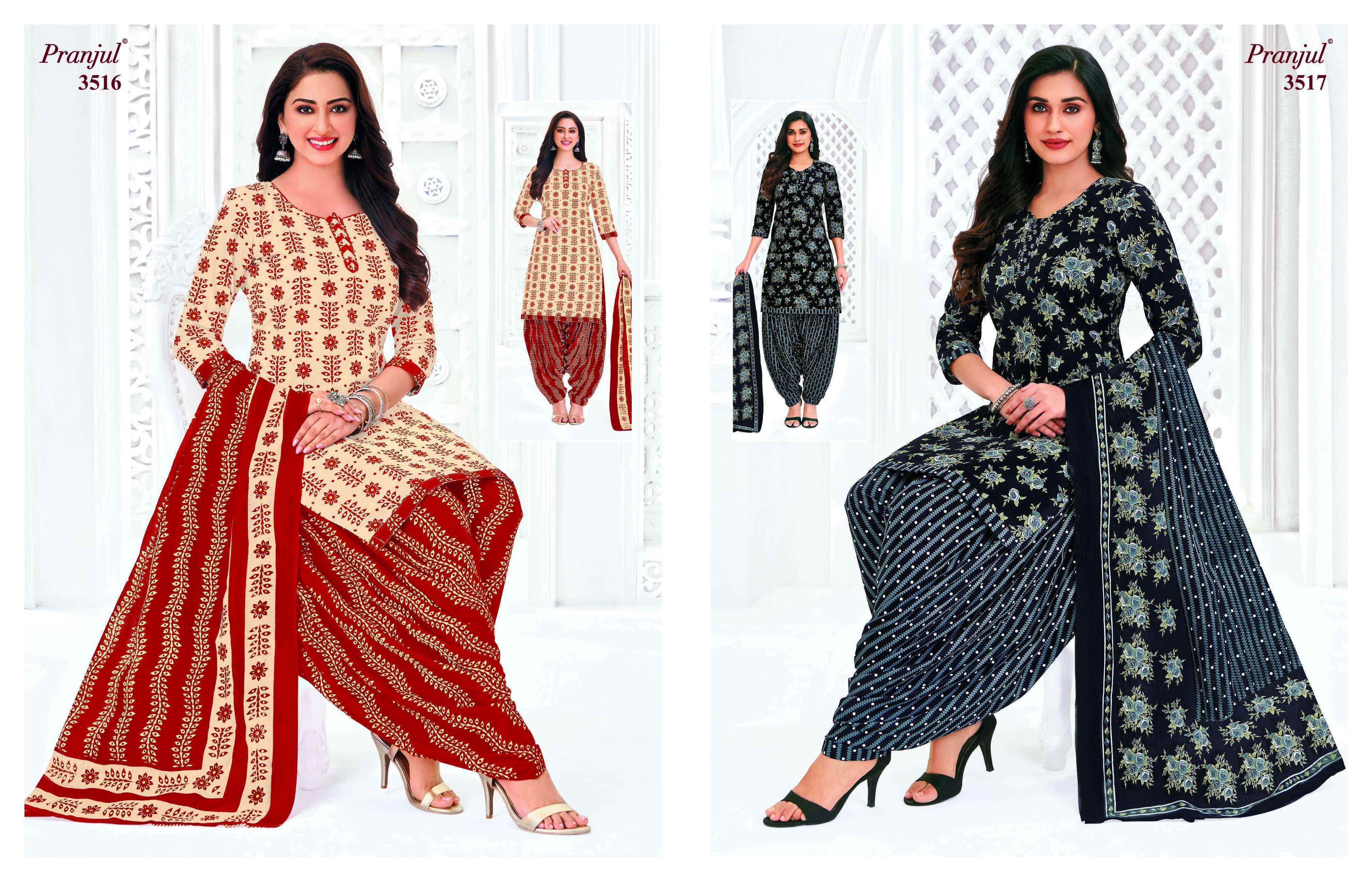 Pranjul Priyanshi Vol 35 Readymade Cotton Dress Collection ( 36 Pcs Catalog )