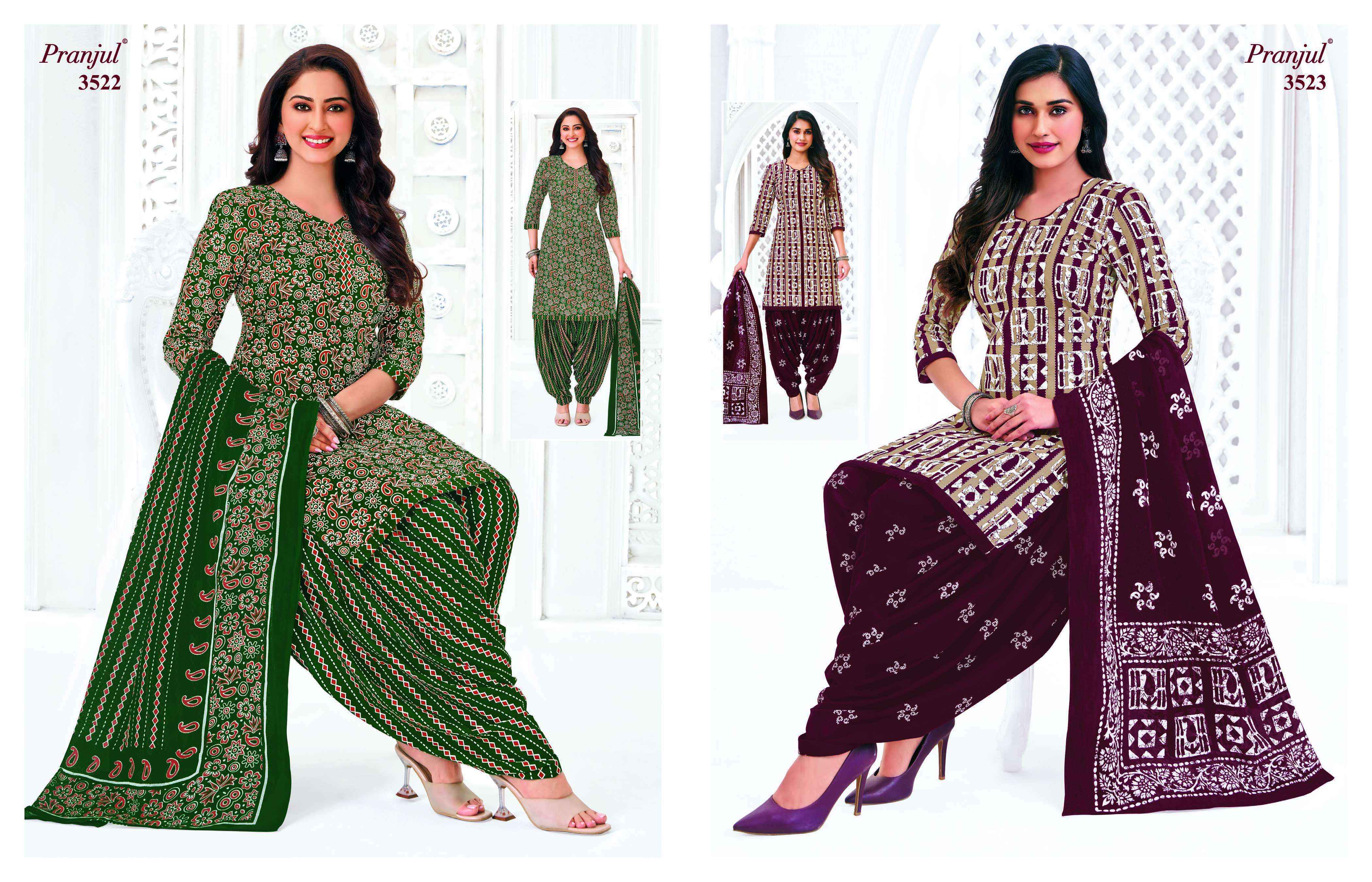 Pranjul Priyanshi Vol 35 Readymade Cotton Dress Collection ( 36 Pcs Catalog )
