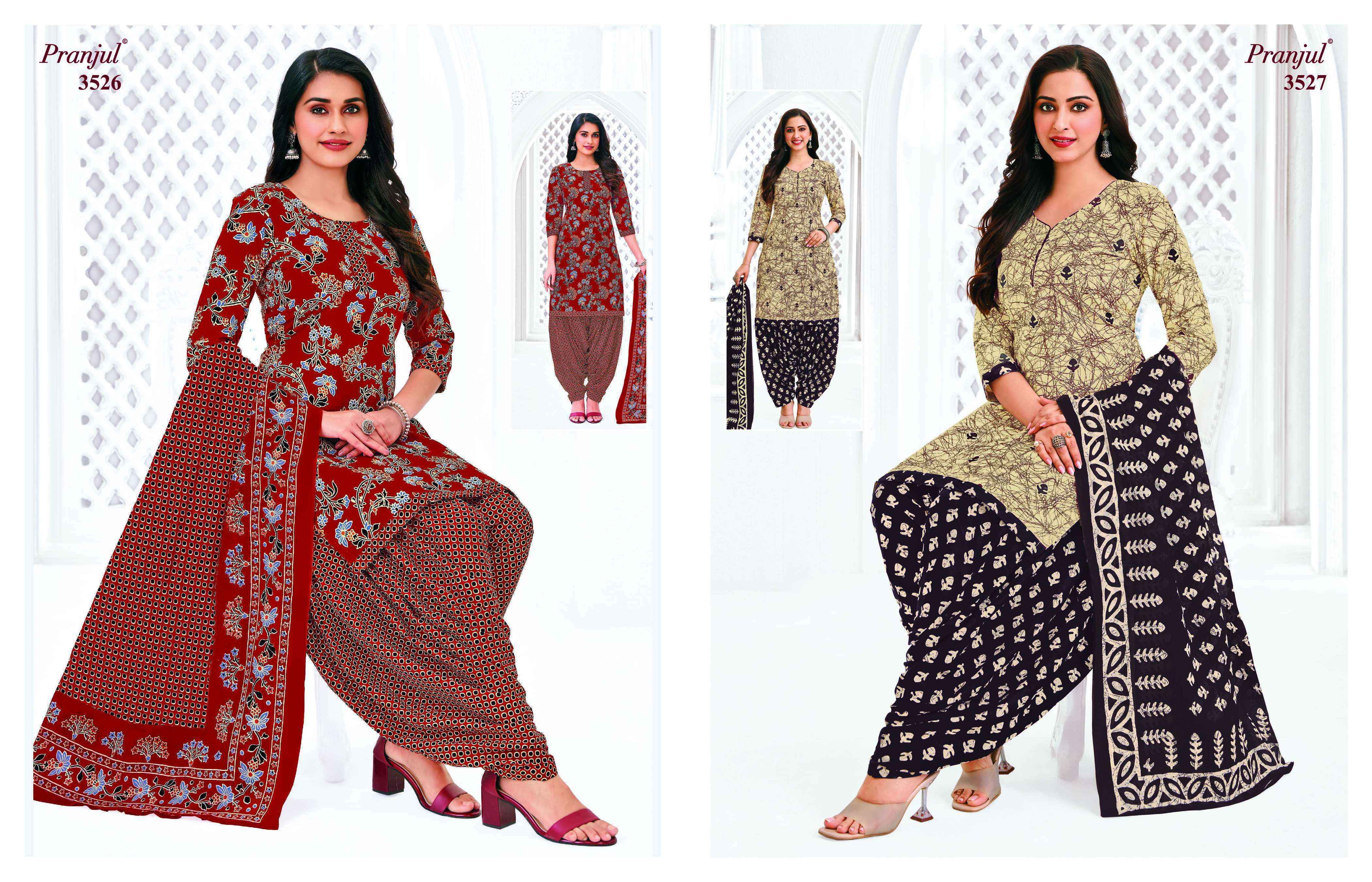 Pranjul Priyanshi Vol 35 Readymade Cotton Dress Collection ( 36 Pcs Catalog )