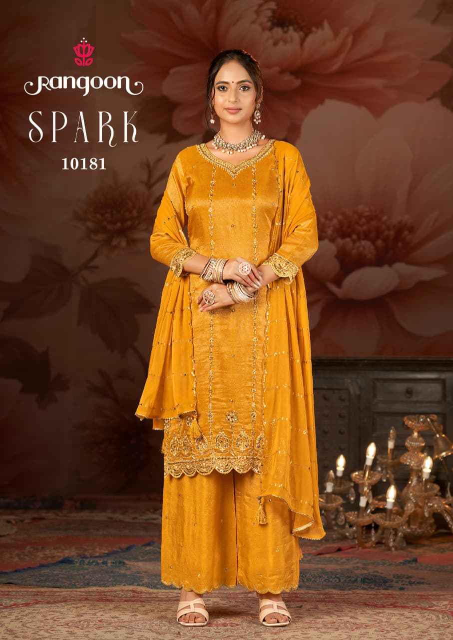 Rangoon Spark Readymade Viscose Simmer Dress Collection ( 4 Pcs Catalog )
