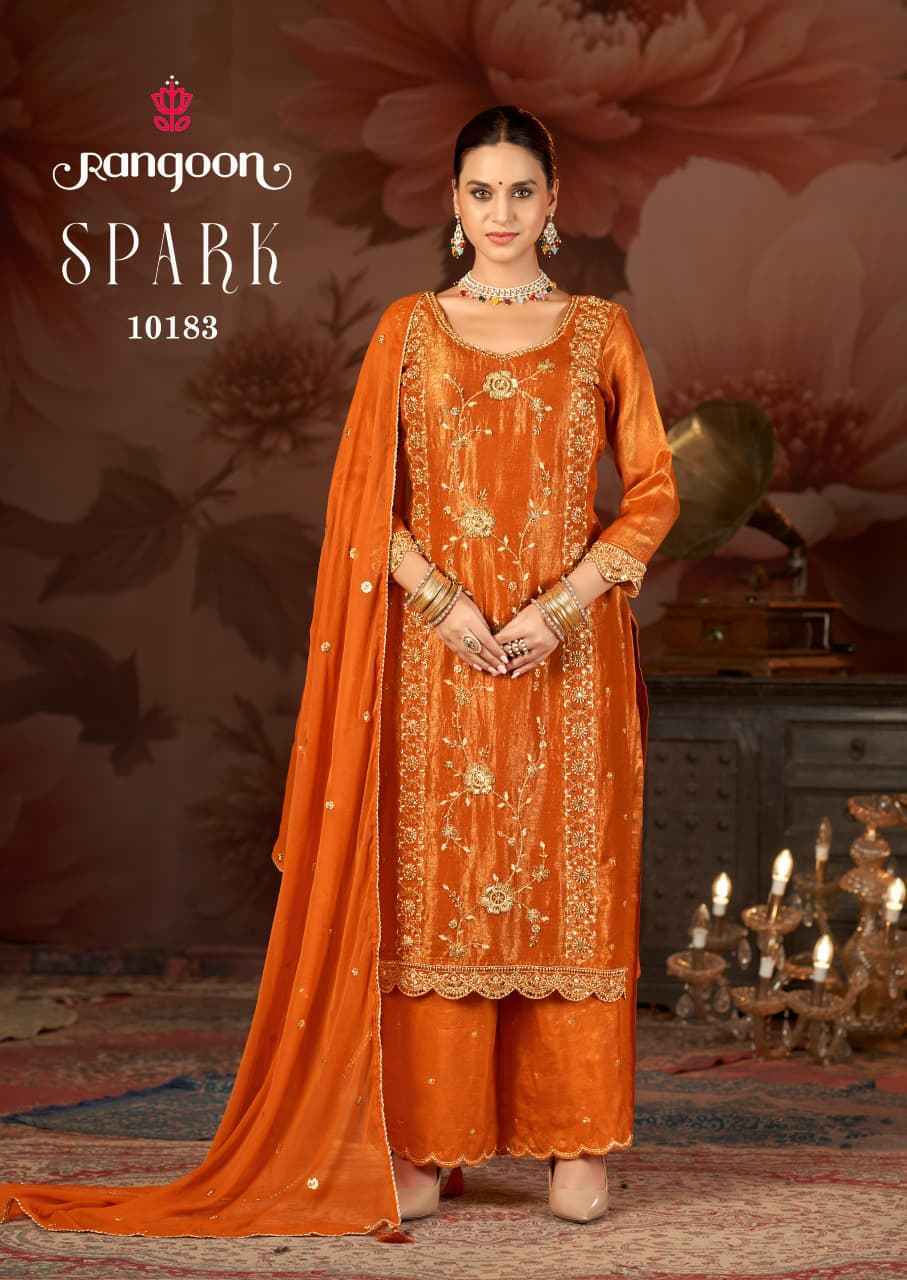 Rangoon Spark Readymade Viscose Simmer Dress Collection ( 4 Pcs Catalog )