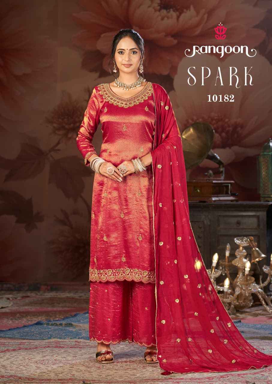 Rangoon Spark Readymade Viscose Simmer Dress Collection ( 4 Pcs Catalog )
