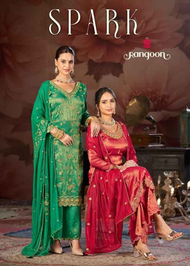 Rangoon Spark Readymade Viscose Simmer Dress Collection ( 4 Pcs Catalog )
