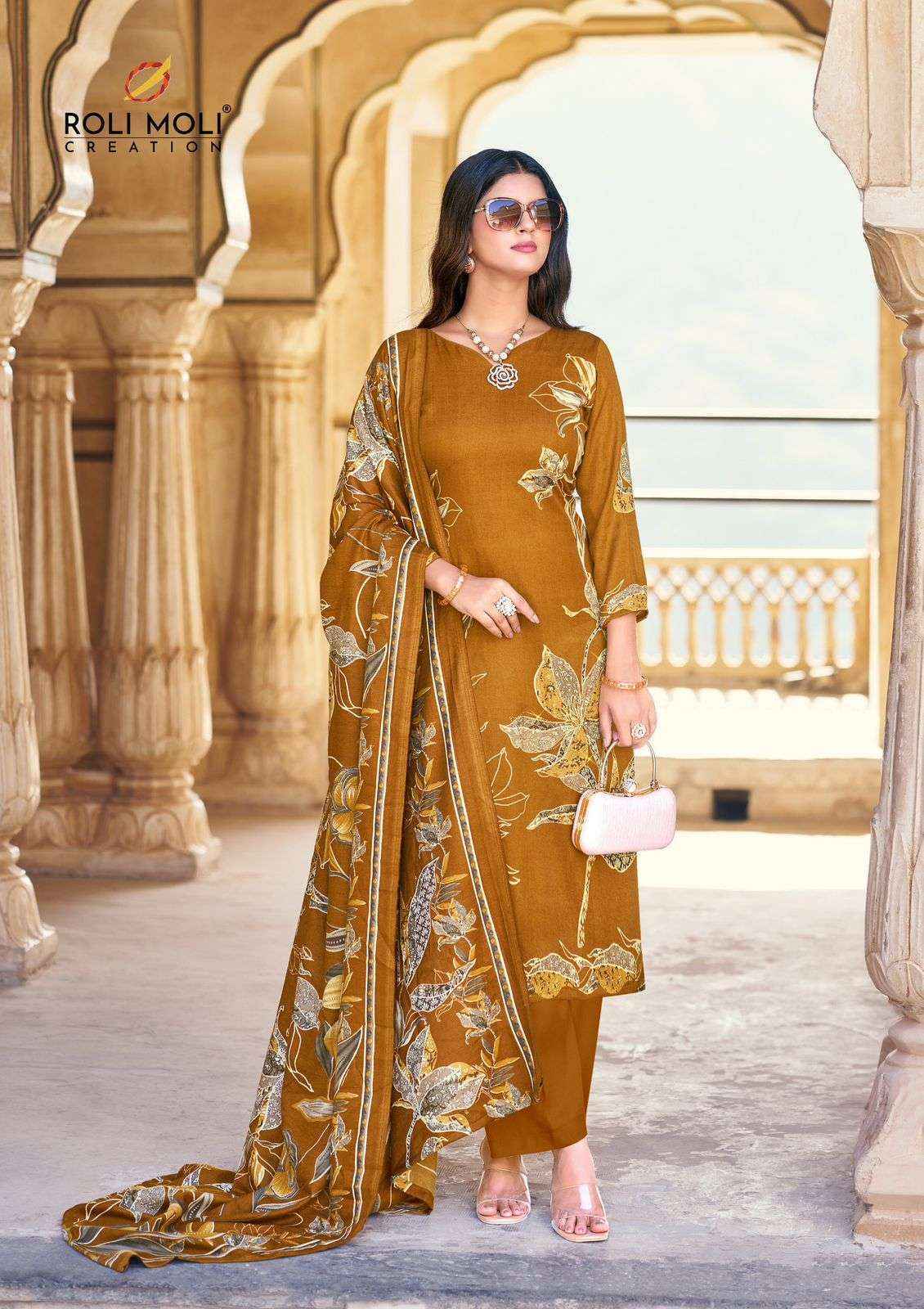 Roli Moli Noora Pashmina Dress Material Collection ( 8 Pcs Catalog )