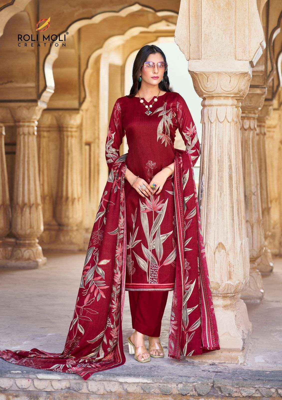 Roli Moli Noora Pashmina Dress Material Collection ( 8 Pcs Catalog )