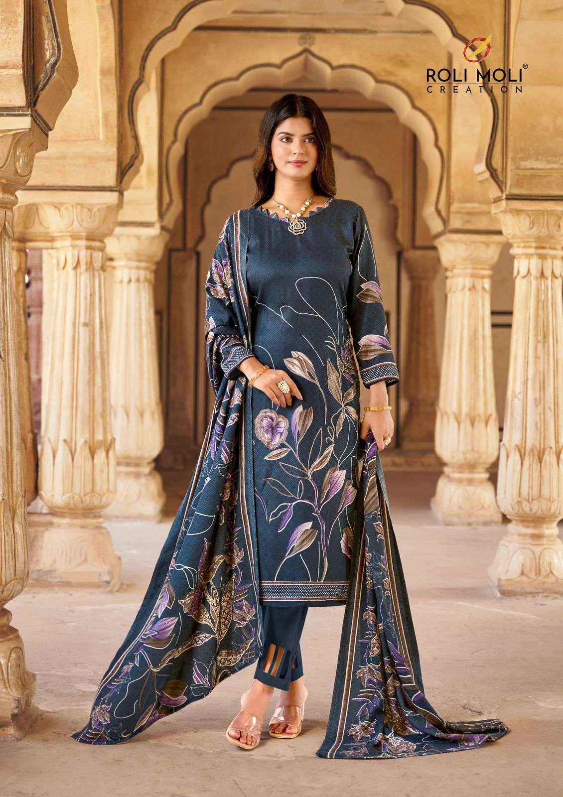 Roli Moli Noora Pashmina Dress Material Collection ( 8 Pcs Catalog )