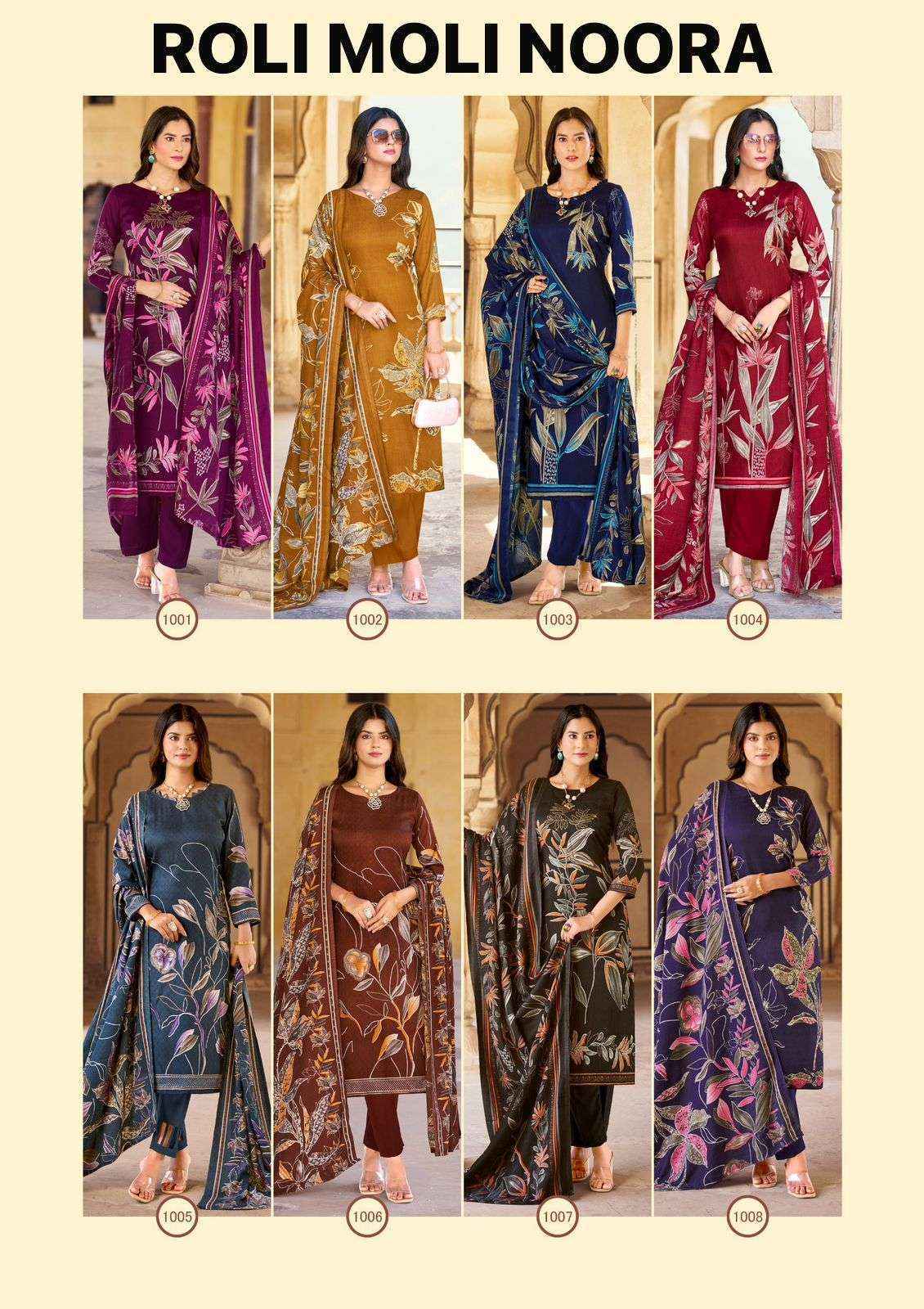 Roli Moli Noora Pashmina Dress Material Collection ( 8 Pcs Catalog )